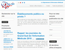 Tablet Screenshot of departement-information-medicale.com